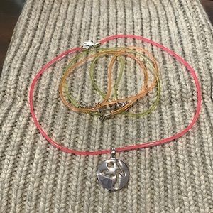 Jelly necklaces with Zumba Fitness charm